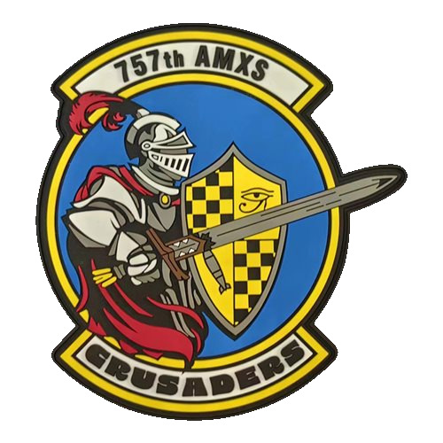 757th AMXS Crusaders emblem